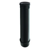 Längenelement 500 mm schwarz DN 80