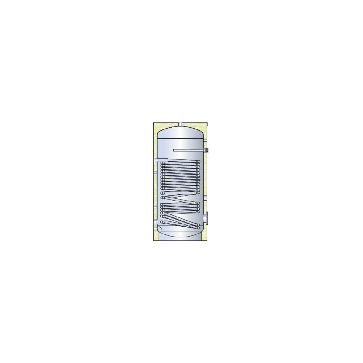 Boiler Inox mit 1 großem Register - A.M.E. Onlineshop