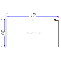 Tür und Rahmen 1.200 x 650 mm - MEGAP1200