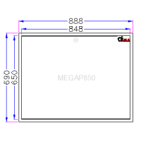 Tür und Rahmen 850 x 650 mm - MEGAP850